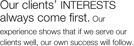 Principle No. 1: Interests