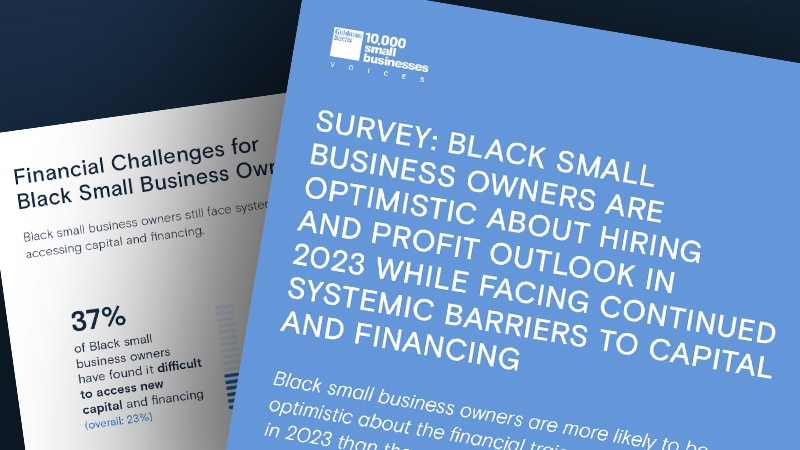 Survey: Black Small Business Owners are Optimistic About Hiring and Profit Outlook in 2023 While Facing Continued Systemic Barriers to Capital and Financing