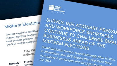 Survey: Inflationary Pressures and Workforce Shortages Continue to Challenge Small Businesses Ahead of the Midterm Elections