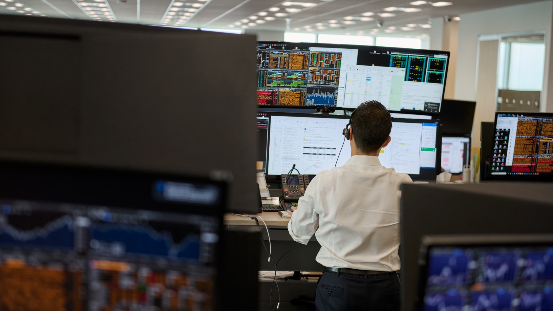 Photo of a financial worker in Tokyo.