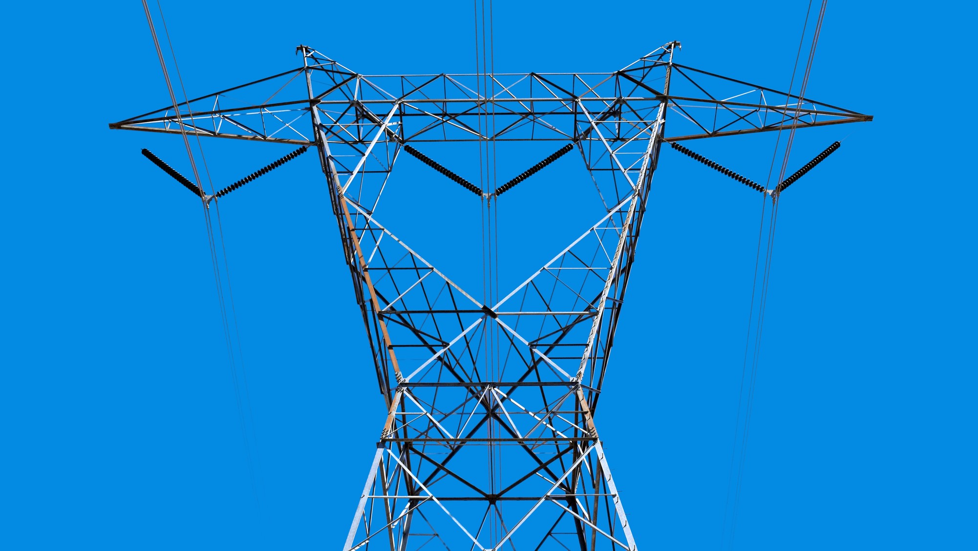 : Photo of a high-voltage power pylon