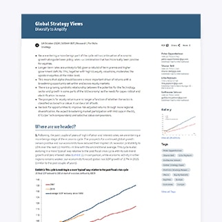 Global Strategy Views: Diversify to Amplify