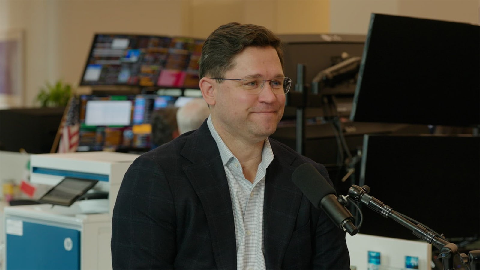 Brian Dunne on trading floor