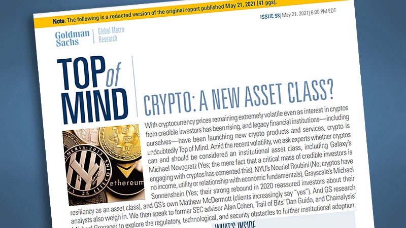 Crypto: A New Asset Class?