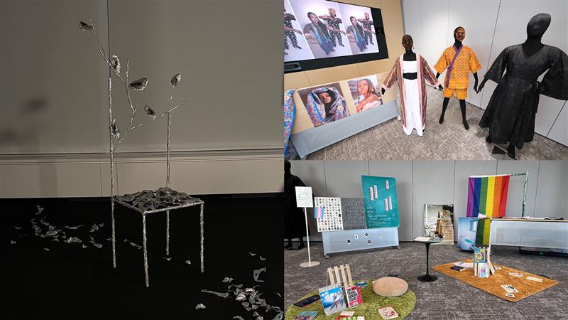 展覧会でのアート作品