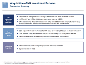 goldman sachs nn investment partners investor presentation